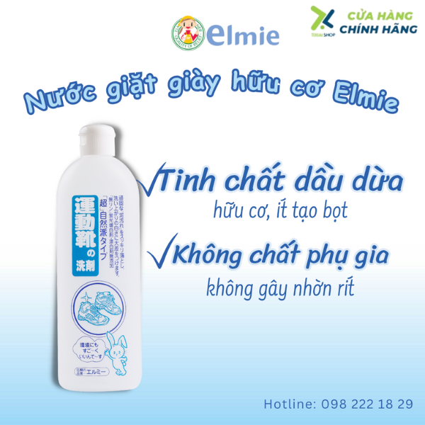 Nước giặt giày thể thao Elmie - 500ml