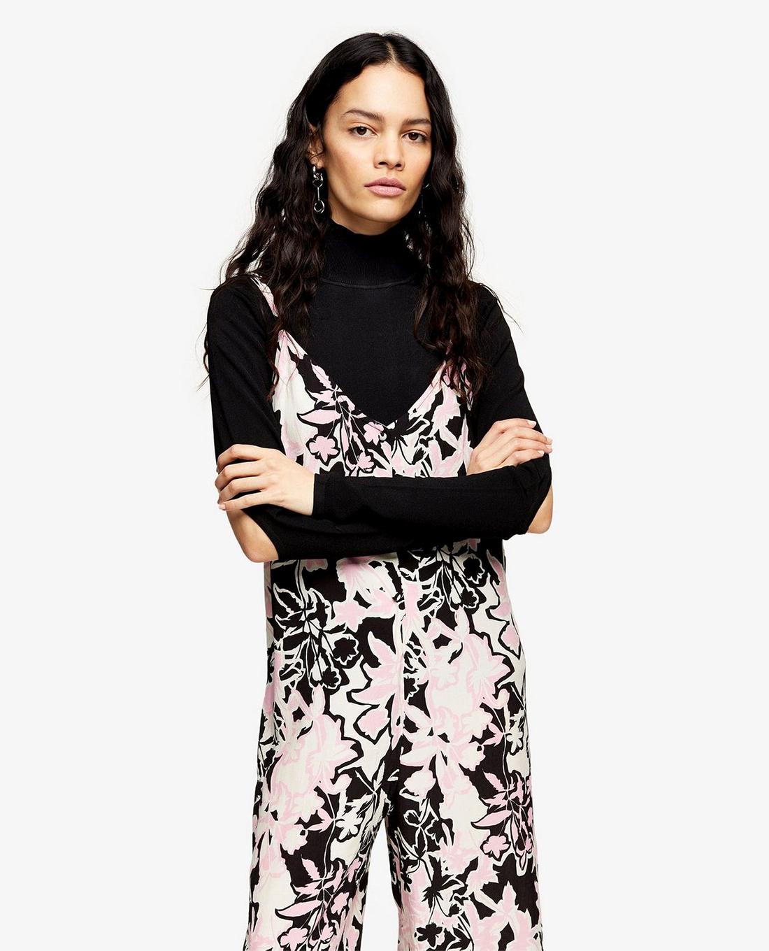 TOPSHOP - Jumpsuits nữ hai dây Floral Print Slouch 16W15RMUL