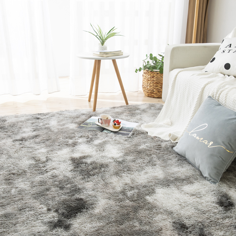 Thảm lông trải sàn phòng khách loang màu A phong cách Tây Âu - kích thước 1m6 x 2m
