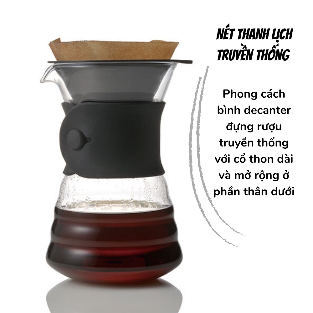 Bình Pha Cà Phê Nhỏ Giọt Hario V60 Drip Decanter 700ml