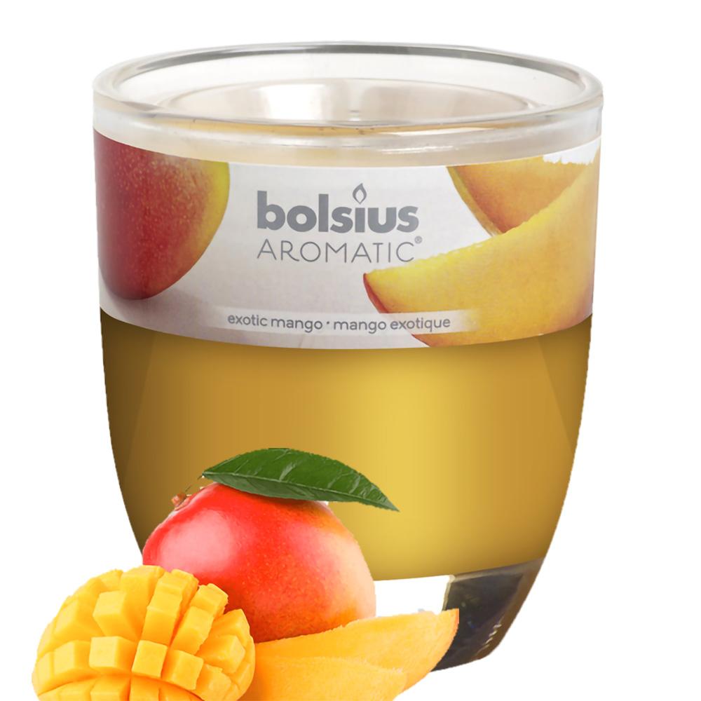 Ly nến thơm tinh dầu Bolsius Exotic Mango 105g QT024334 - hương xoài rừng, nến trang trí, thơm phòng, thư giãn, Hỗ trợ khử mùi