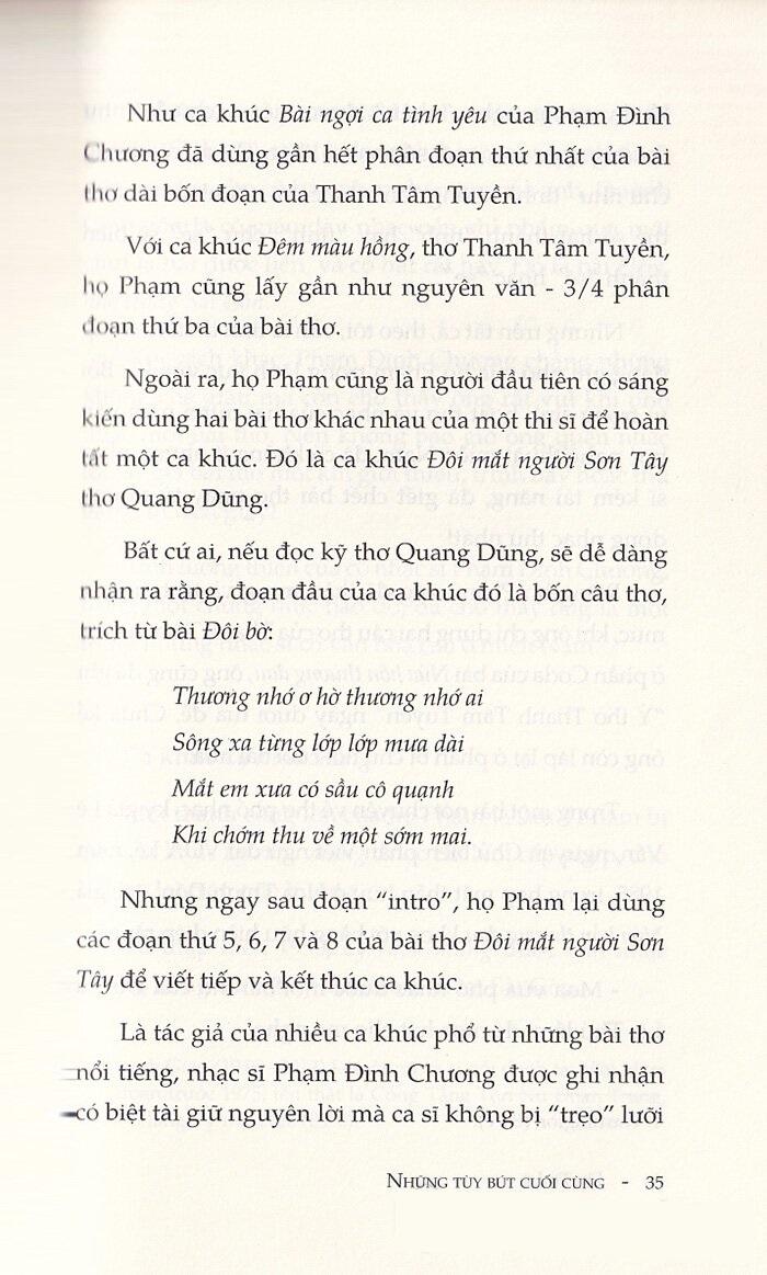Những Tùy Bút Cuối Cùng