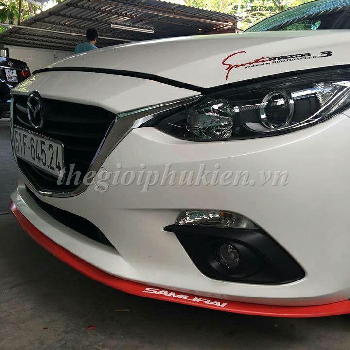 Cuộn lip cao su Samurai vân Carbon bảo vệ gầm trước Ô tô, Xe hơi
