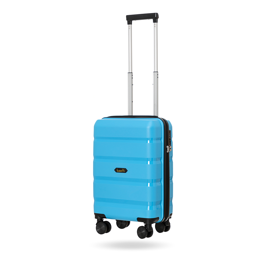 Vali Kéo Lug Lusetti Sharon S18S22 Ls1150 Nhựa Pp Chống Bể Vỡ, Khóa Tsa An Ninh Quốc Tế - Light Blue - 18 Inch