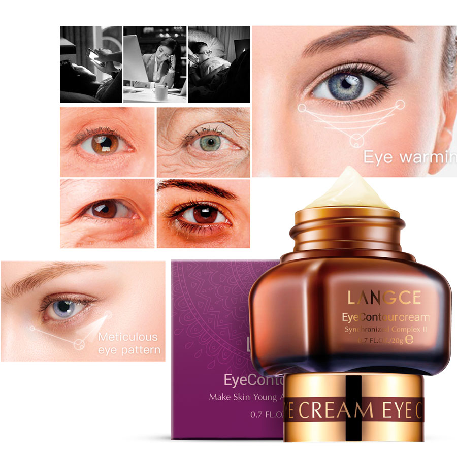 Kem Dưỡng Da Vùng Mắt Ngừa Mụn Thịt - Chống Thâm - Nhăn 20ml TẶNG Kem Làm Rụng Lông Trắng Da 20ml LANGCE