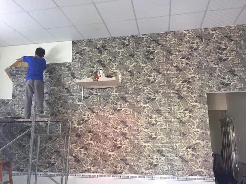 Bộ 20 Tấm Xốp Dán Tường Giả Đá 3D Đẹp Sang Trọng