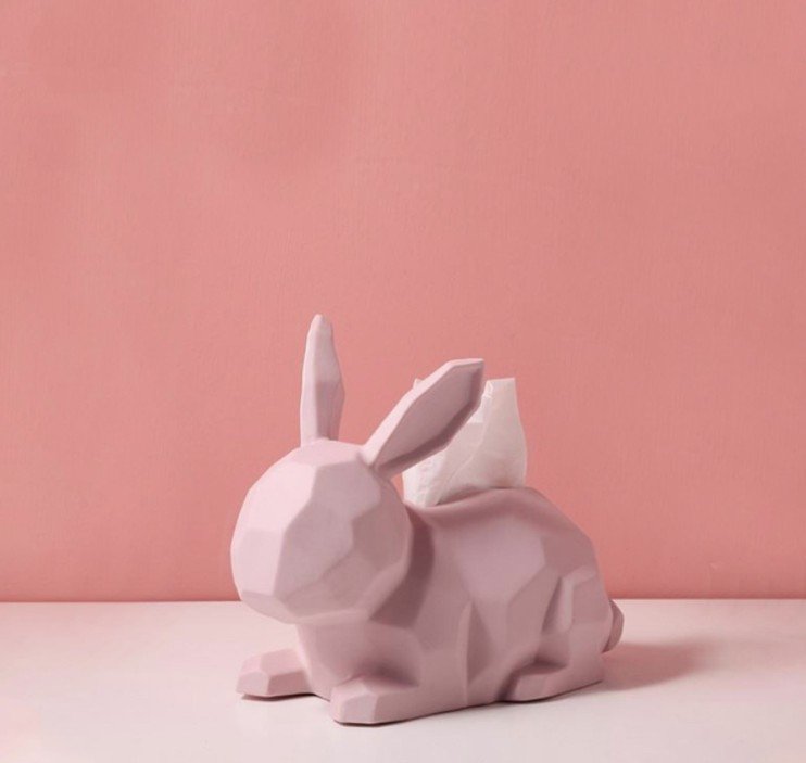 HỘP KHĂN GIẤY CERAMIC BUNNY LUXURY