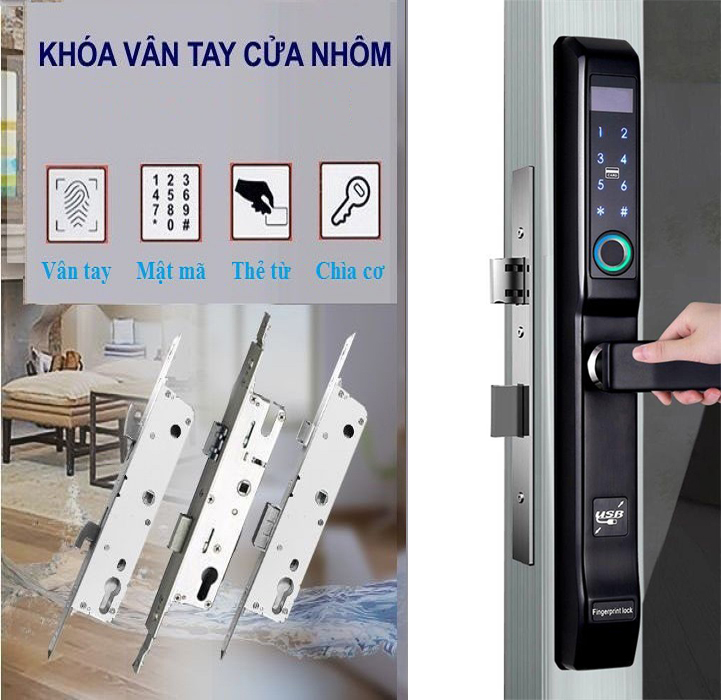 Khóa vân tay cửa nhôm AL4