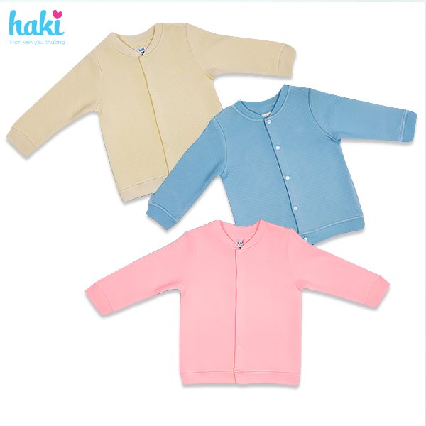 Áo khoác chần bông bo cổ cho bé Haki BB016