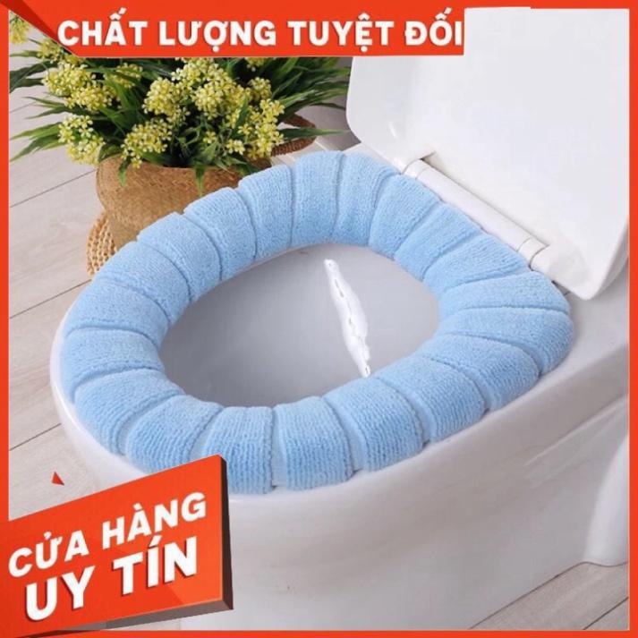 SIÊU SALE Miếng lót bồn cầu siêu ấm siêu đẹp nỉ bông