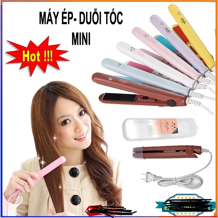 Máy duỗi tóc mini có hộp ,máy là tóc cầm tay nhỏ gọn tiện lợi khi đi du lịch 