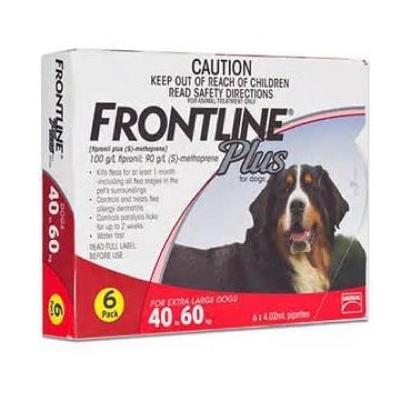 Thuốc diệt ve rận cho chó, thuốc nhỏ gáy trị ve chó Frontline, dành cho chó 40kg - 60kg. Frontline Plus For Dogs.