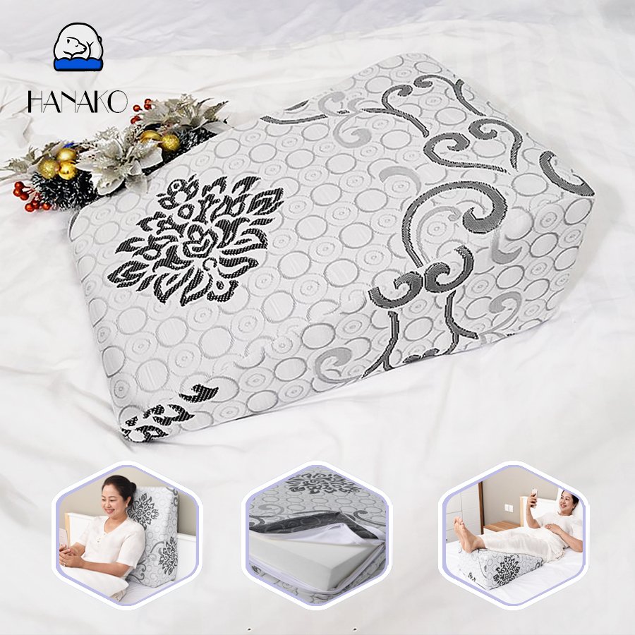 GỐI KÊ CHÂN CHUYÊN DỤNG HANAKO CHIỀU CAO 22CM - HÀNG THƯƠNG HIỆU