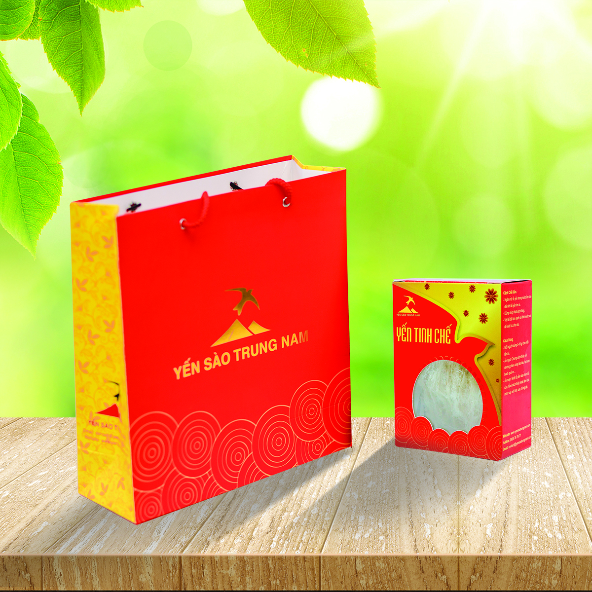 Tổ Yến Sào Tinh Chế (8g/Hộp) (Tổ Yến làm sạch/Tổ Yến Sạch chế biến từ Tổ Yến Thô /Tổ Yến còn lông) Yến Sào Trung Nam