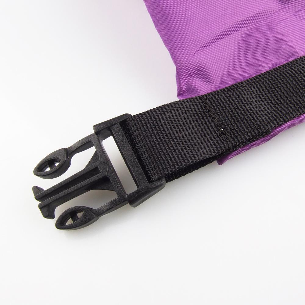 2 Pieces 12L Waterproof Roll Top Compression Bag Dry Sack For Camping Purple