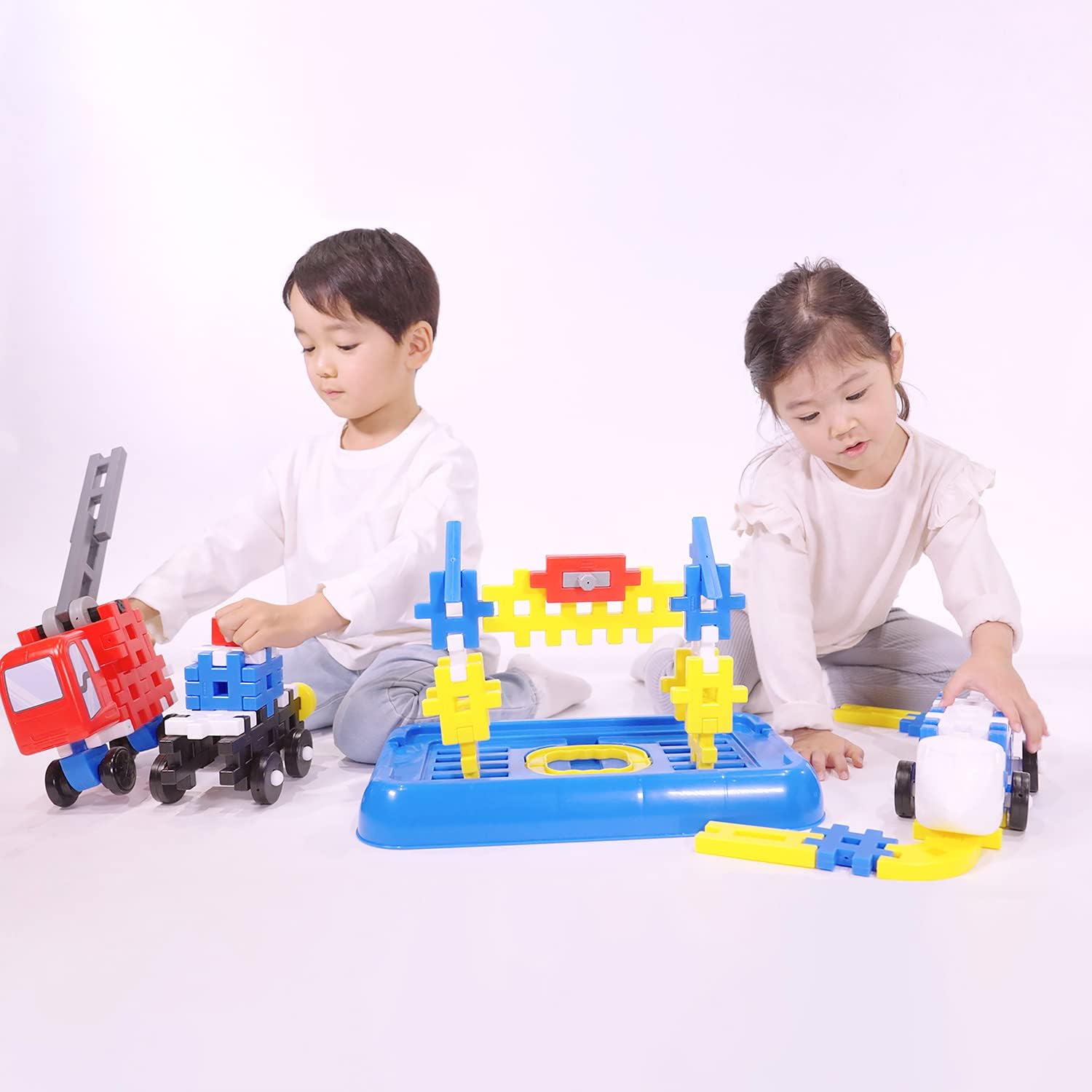 Bộ đồ chơi khối lắp rắp Gakken New Block _ Vehicle Set
