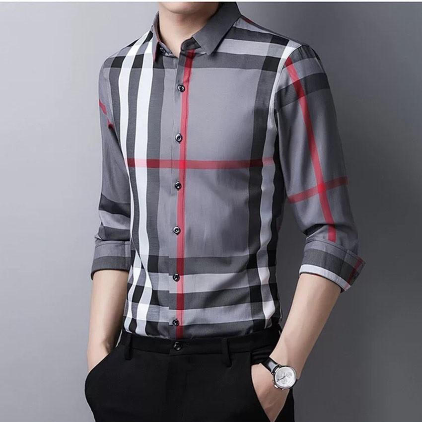 Áo sơ mi kẻ sọc thời trang nam Menswear, áo sơ mi nam THỜI TRANG cao cấp phong cách nam tính với 3 màu lựa chọn