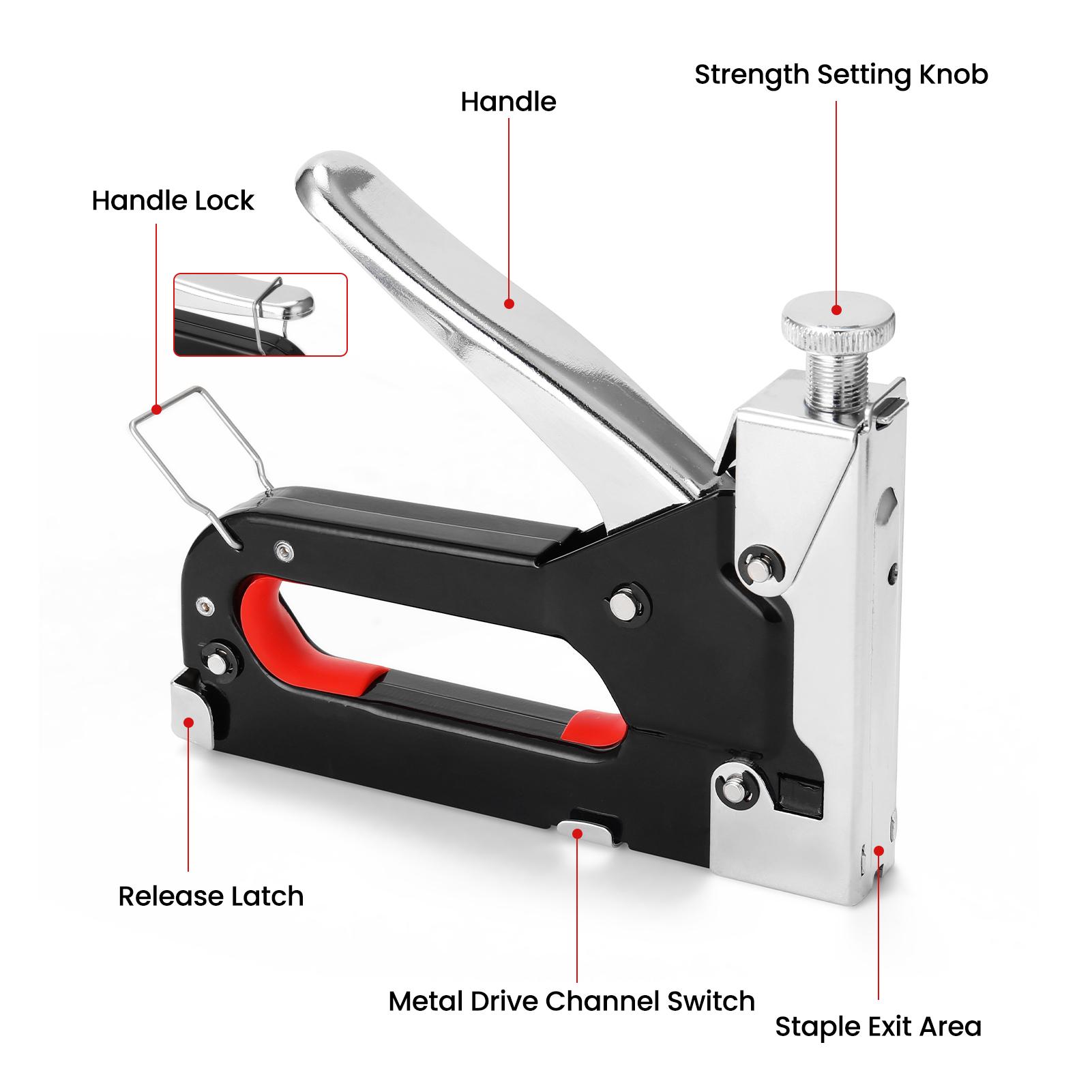 3 In 1 Staple Machine for DIY Home Soft Wood Furniture Portable Manual Stapler Upholstery Fix Furniture Photo Frame Nail