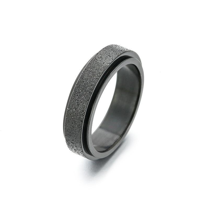 Nhẫn Nam Màu Bạc Đen Xích Ren Ring Đẹp Cao Cấp - Nhẫn Chất liệu Titan Không Gỉ - Ren Ring - CamCamVintage