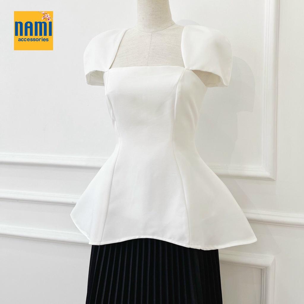 Áo peplum tay búp outfit sang chảnh điệu đà Nanami - ATNU053