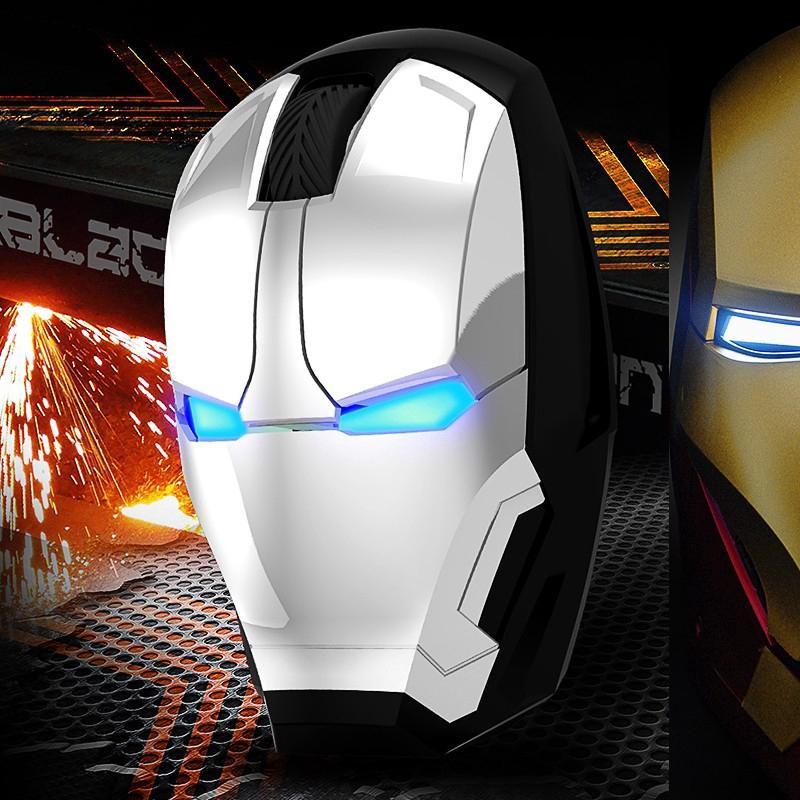 CODChuột Quang Không Dây 2.4G Hình Iron Man Cho Game Thủ
