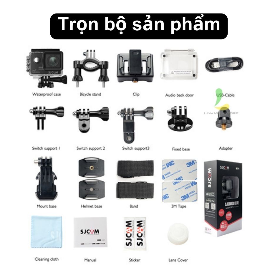 Camera hành trình SJ5000X SJCAM - Actioncam quay video 4k hỗ trợ chống rung GYRO Supersmooth - Hàng chính hãng