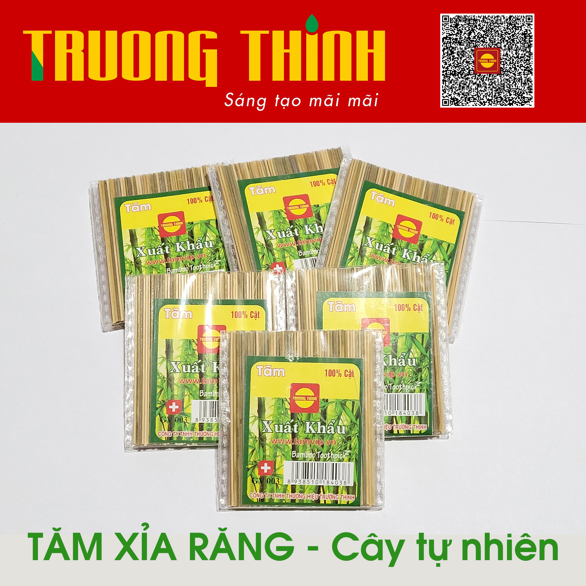 Tăm Xỉa Răng Cao Cấp Tiết Kiệm Gía Siêu Rẻ Thương Hiệu Trường Thịnh -Tăm Xanh Bịch 30 gói nhỏ