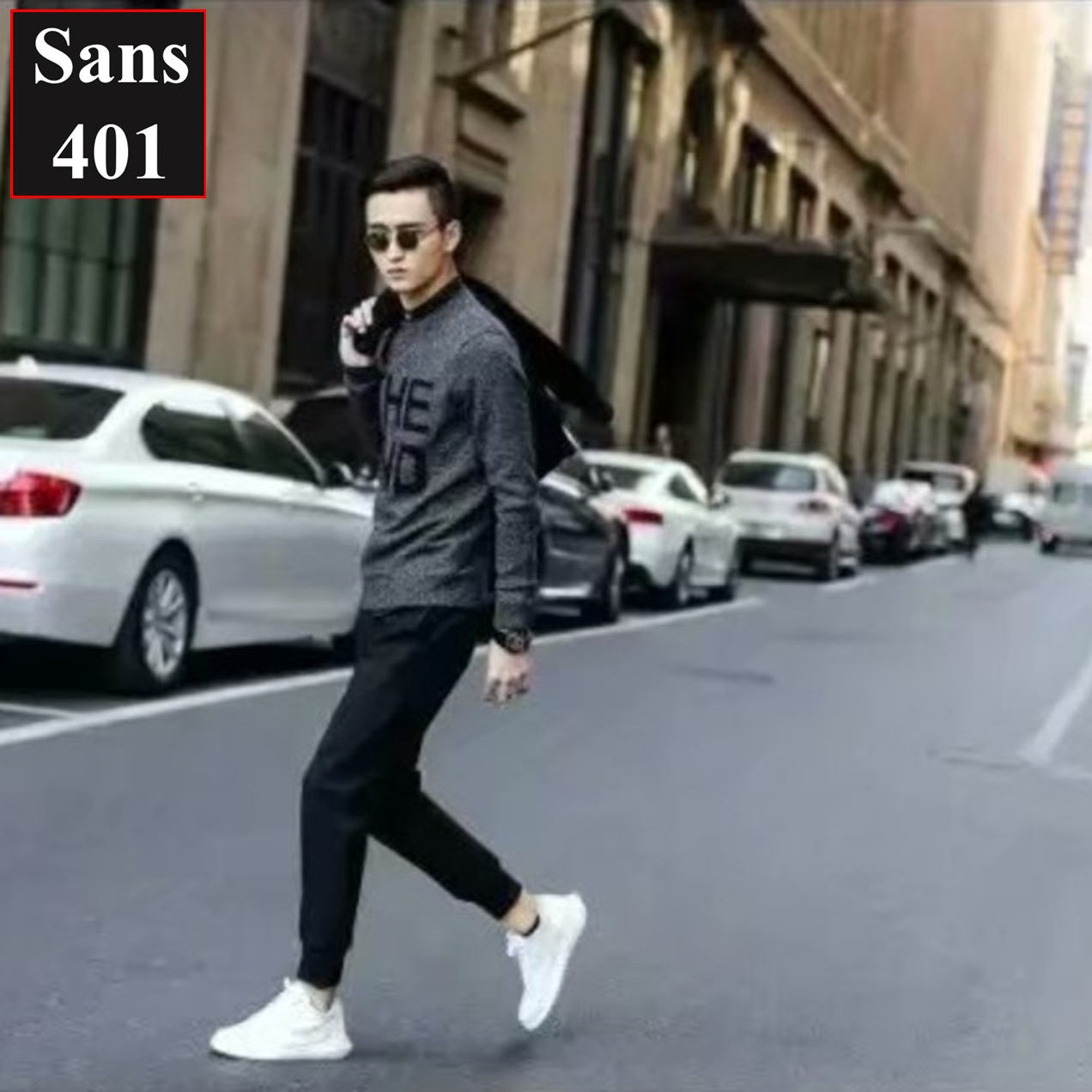 Quần thun nam dài jogger Sans401 chất vải mát co giãn thoải mái đẹp năng động thời trang cá tính giá rẻ bo ống chun