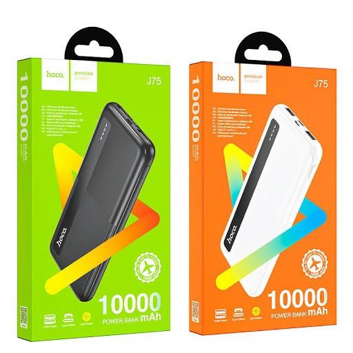 Pin sạc dự phòng Hoco J75 10000mAh 2 cổng Input/Output max 2A,HÀNG CHÍNH HÃNG