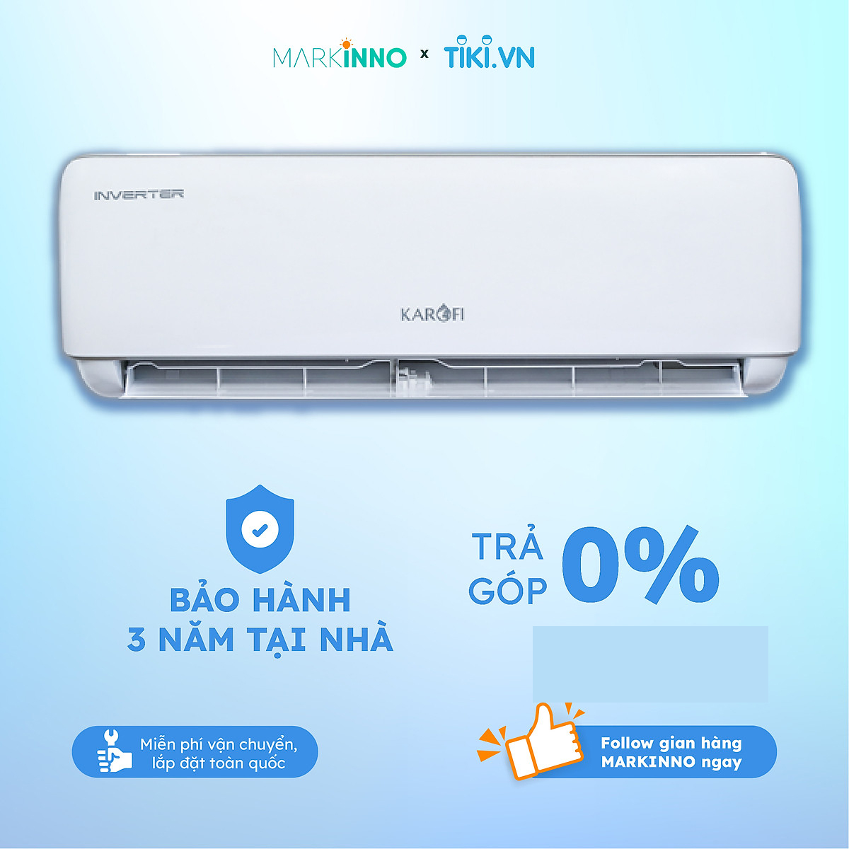 Máy điều hòa không khí KAROFI KDC-WI312 INVERTER 12000BTU, công nghệ thông minh 4 tự động hàng chính hãng - Giao Toàn Quốc