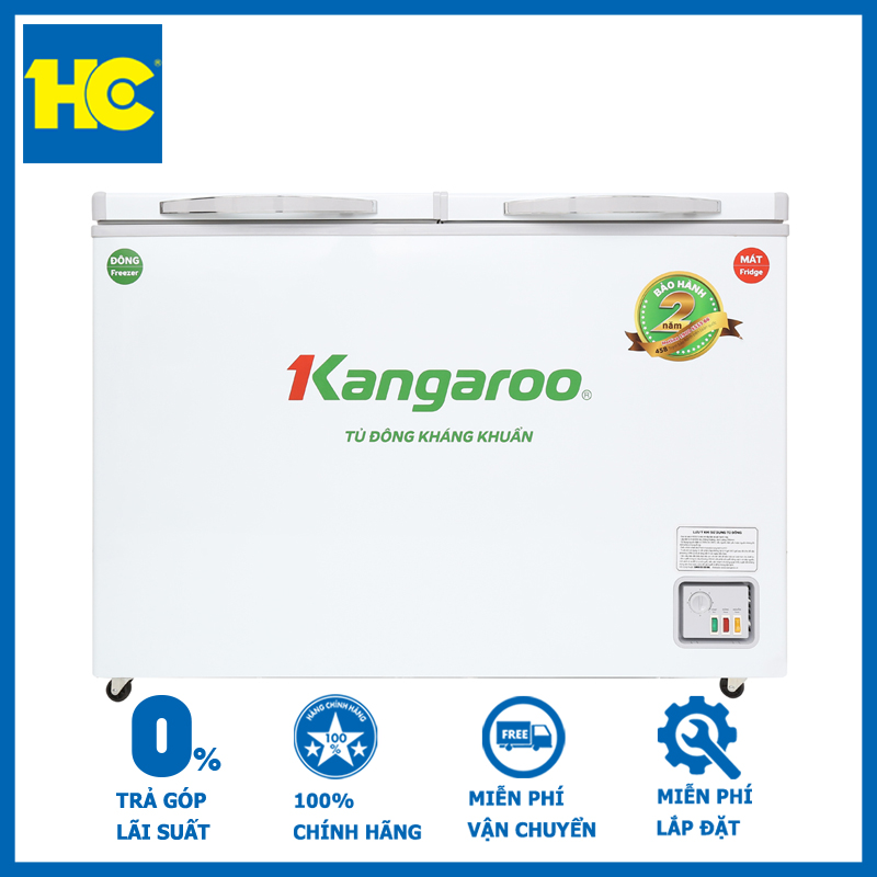 Tủ đông Kangaroo 400 lít KG400NC2 - Hàng chính hãng - Giao tại Hà Nội và 1 số tỉnh toàn quốc