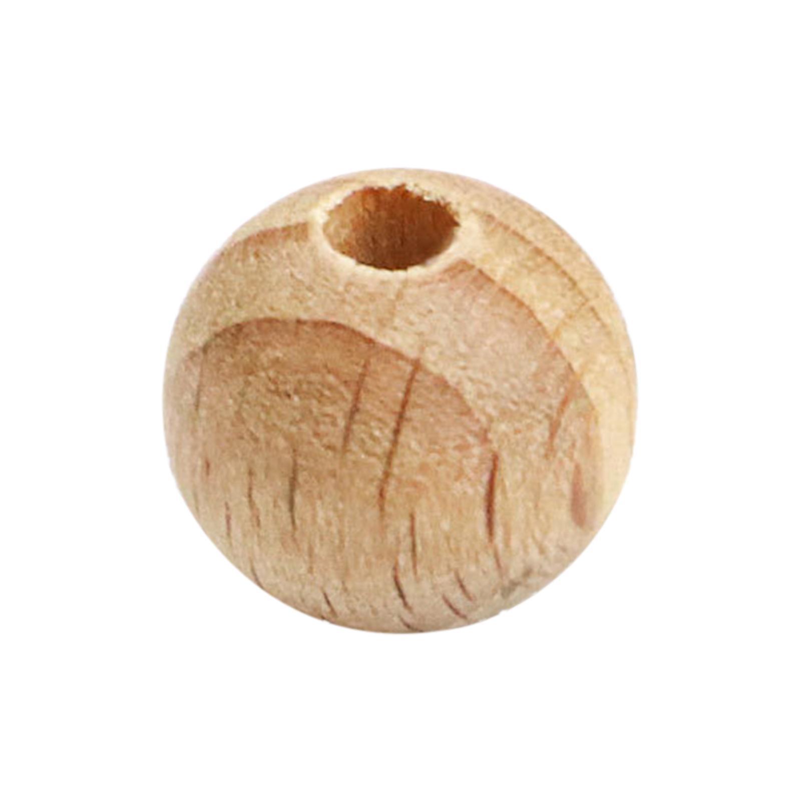 50x Wooden Beads Wood Beads for Home Party Holiday Decoration Supplies