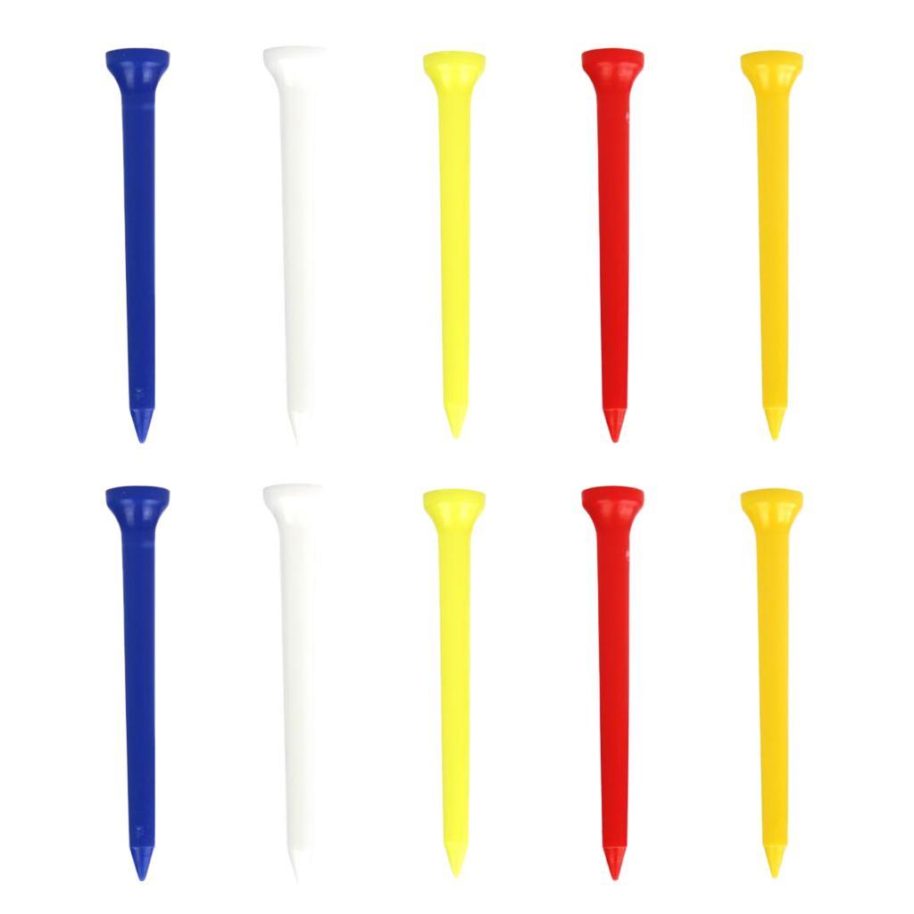 Golf Tees 2 / 3in Shatterproof, Low-friction Golf Nails in A Pack of 10