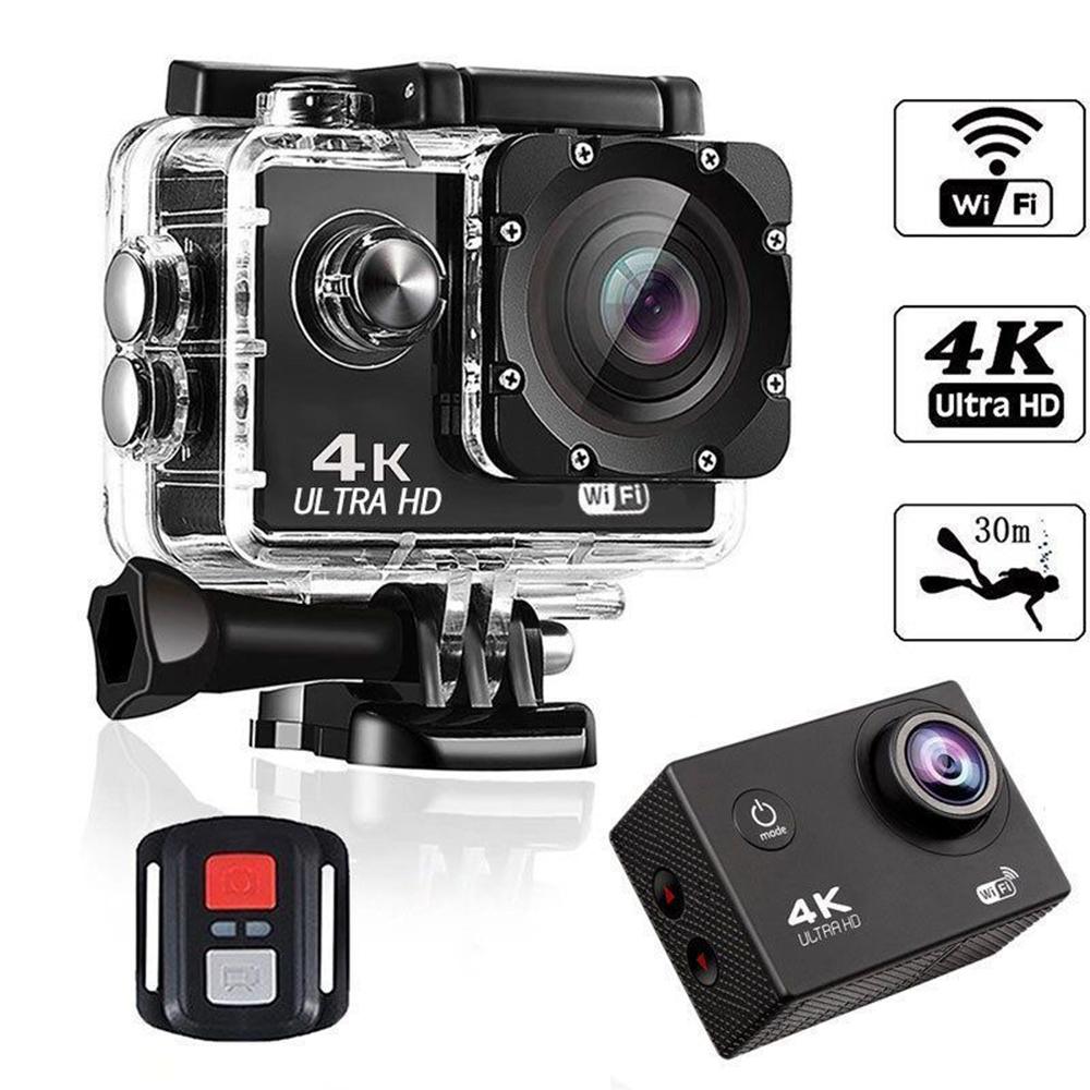 Waywalkers Action Camera Ultra HD 4K 30fps WiFi 2.0 inch 170d dưới nước Máy ảnh Mũ bảo hiểm không thấm nước