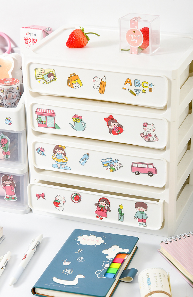 Hình ảnh Miếng Sticker loại xịn cỡ lớn Laluna hoạt tiết xinh yêu - A14