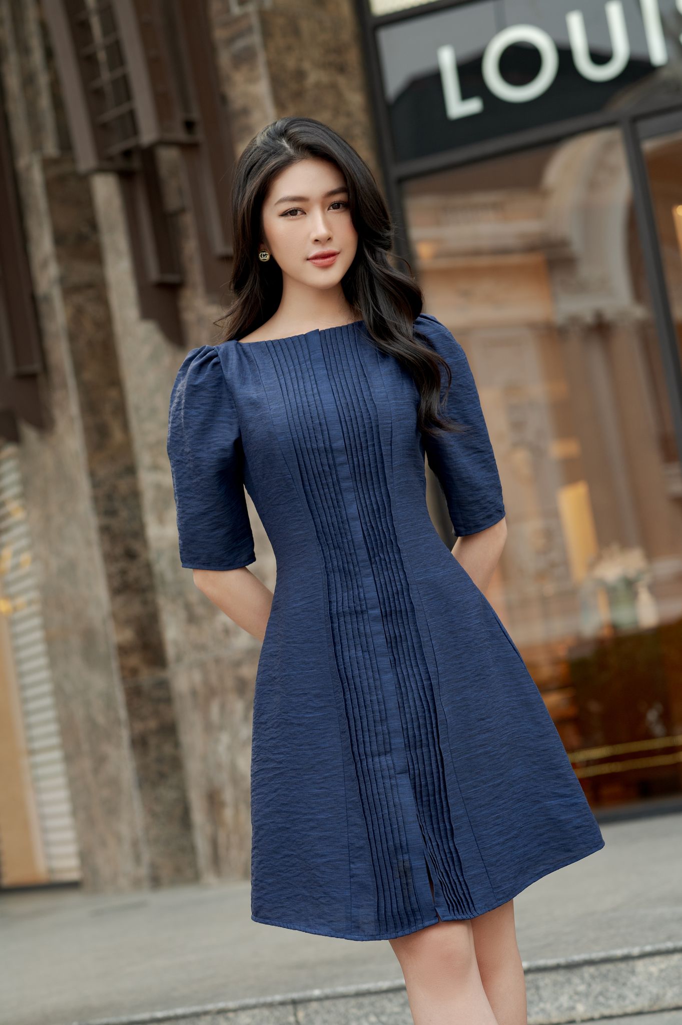 OLV - Đầm Charlie Pleated Dress