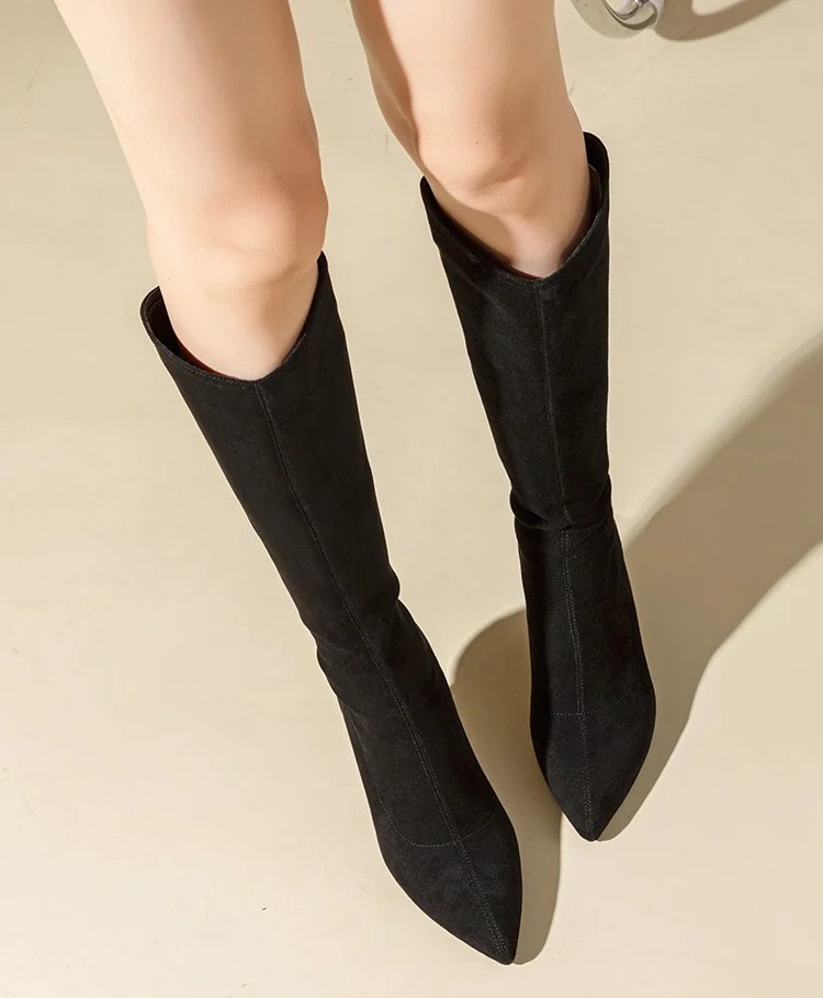 Boots Đùi Nữ Chất Nhung Mịn Exull Mode 12188037