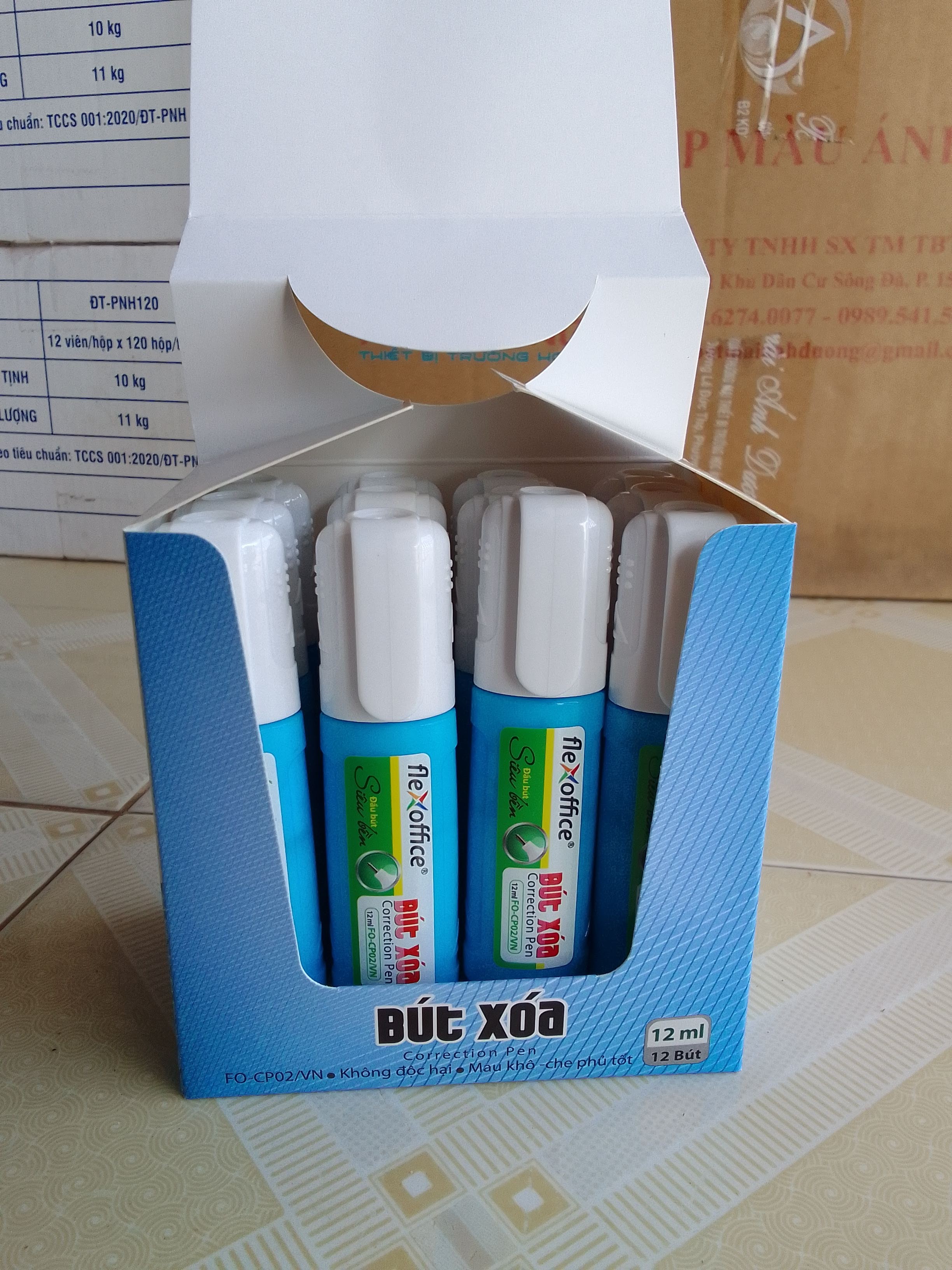 Bút xóa Thiên Long FO-CP02 Đầu bút siêu bền 12ml