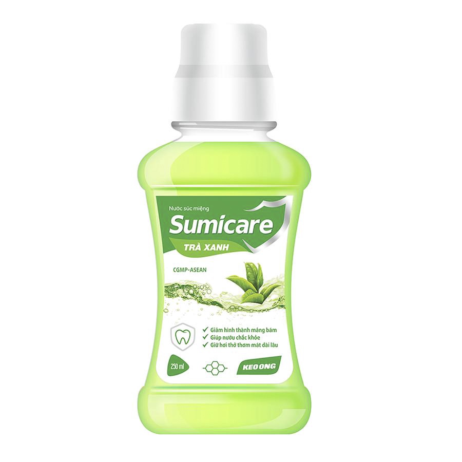 Nước Súc Miệng Sumicare Trà Xanh - Chiết xuất keo ong - Lọ 500 ml