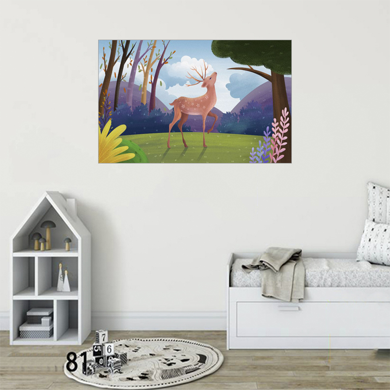 Decal trang trí chú hươu kiêu hãnh TMN-182