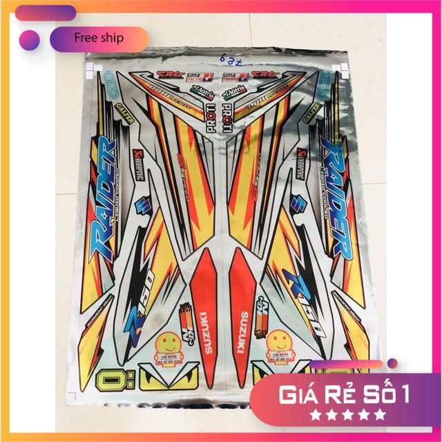 Tem rời Raider,Satria Fi đen