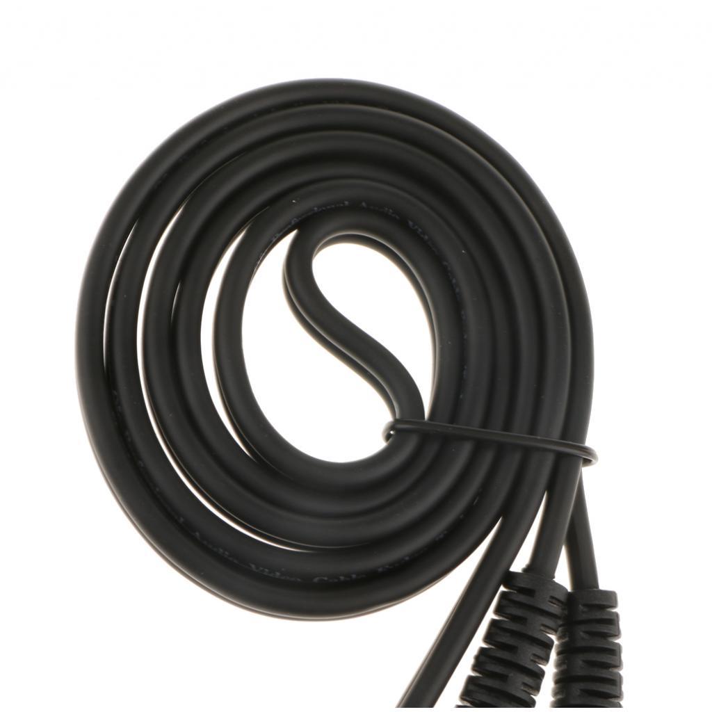 Stereo 3.5mm to Dual 6.5mm Mixer Amp Splitter Audio Cable 1+0.5meter