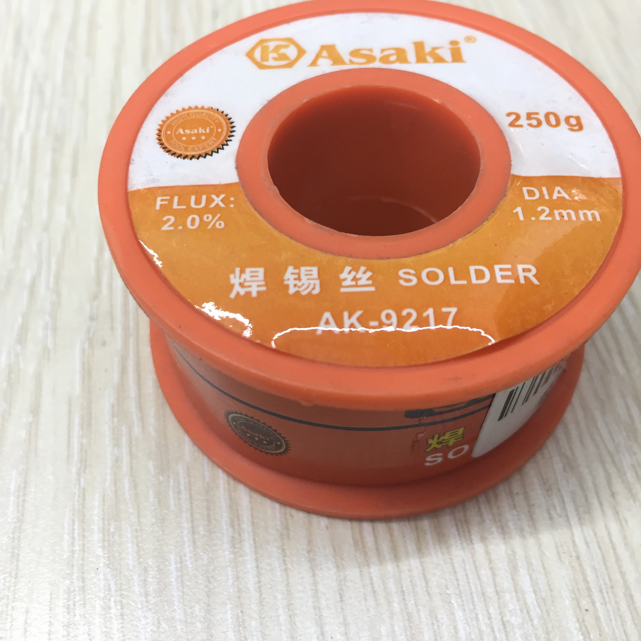 Dây chì hàn 250g/1.2mm Asaki AK-9217