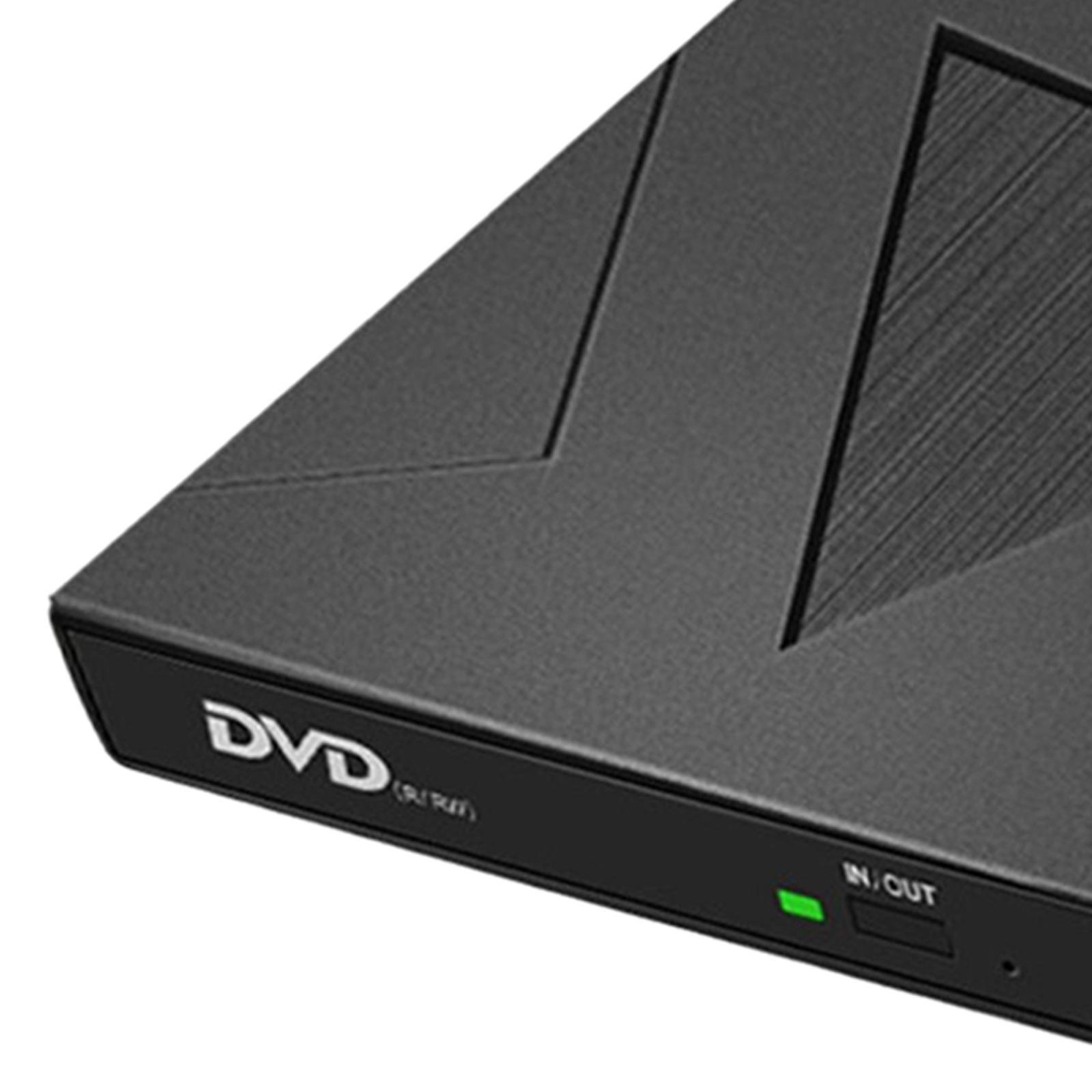 Computer Drive Burner USB 3.0 USB C Dual Ports DVD Rw Writer for Laptop