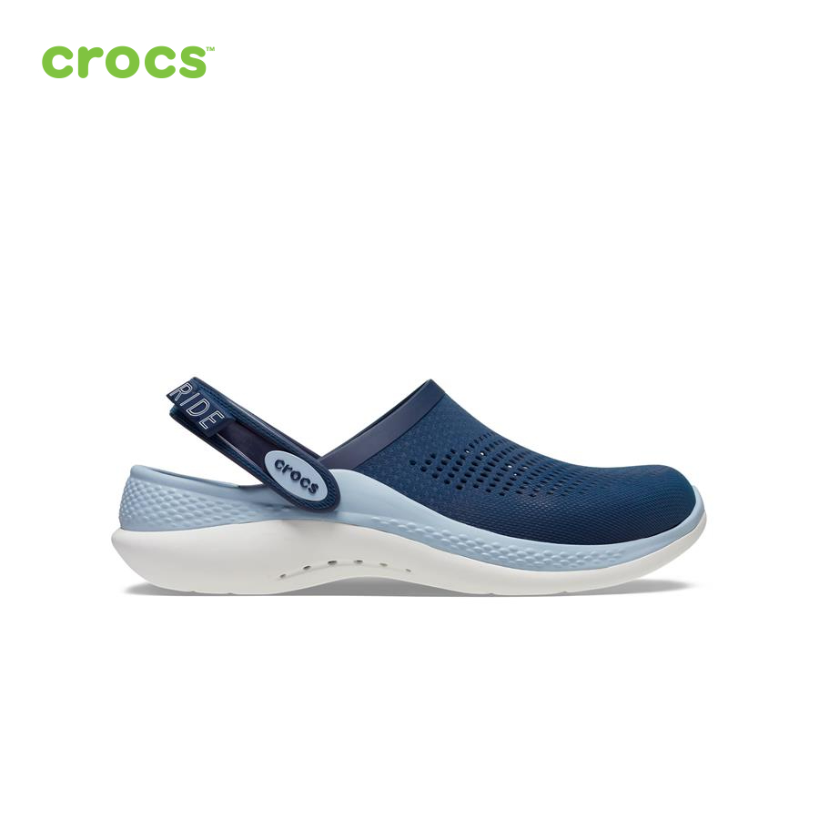 Giày lười nam Crocs LiteRide 360 Clog U NavyBlue Grey - 206708-4TA - NvyBluG - M4W6
