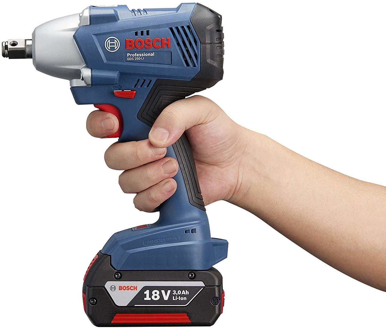 MÁY BẮT ỐC ĐỘNG LỰC PIN 18V 250N.M BOSCH GDS 250-LI - HÀNG CHÍNH HÃNG