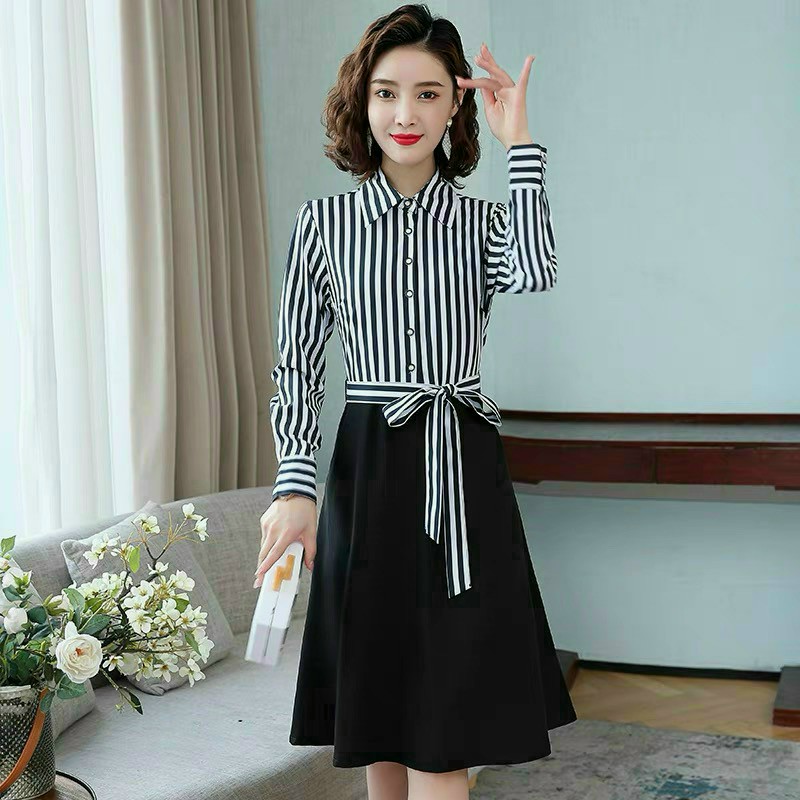 ĐẦM UMI HIỆN ĐẠI CỔ SƠ MI D90024