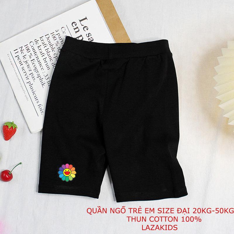 Quần legging bé gái 35kg-45KG mùa hè size đại chất thun xuất khẩu đeph 100% cotton -Quần ngố bé gái KIDS GENZ