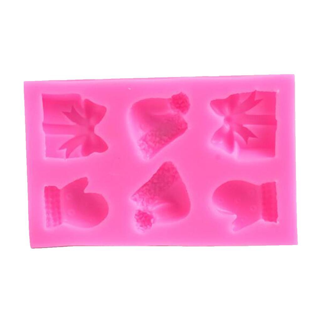 Rectangle Silicone Cake Mold Glove Moulds DIY Chocolate Fondant Mold Pink