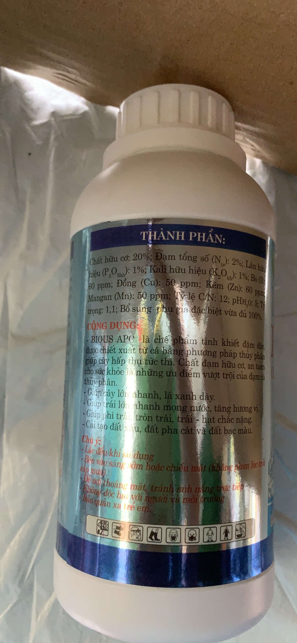 Phân cá hữu cơ không mùi Fish BIO lọ 500ml